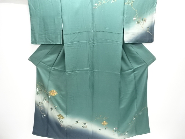 東京ますいわ屋　枝の実に向かい鳥模様刺繍訪問着